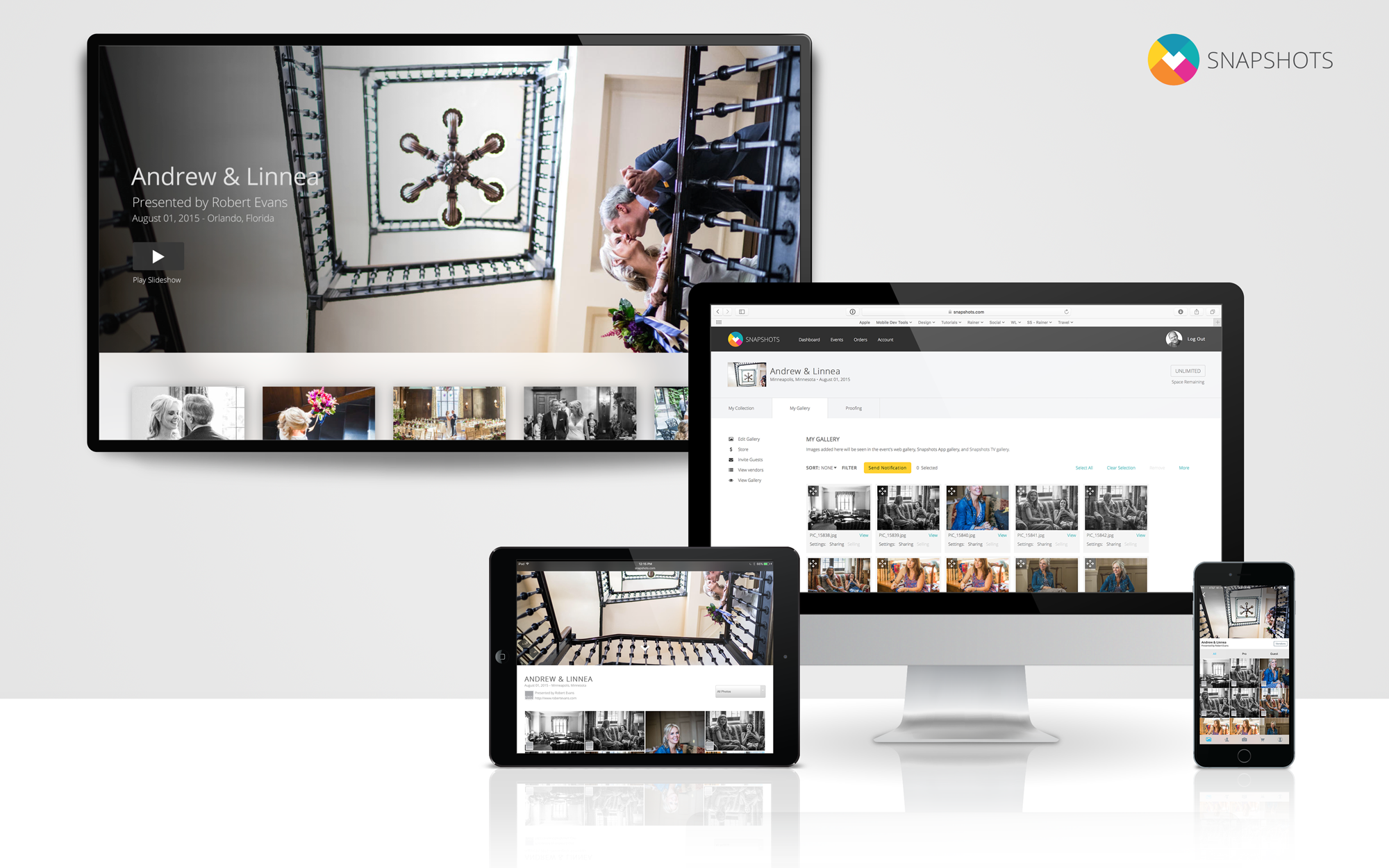 Snapshots Announces First Apple TV Wedding App