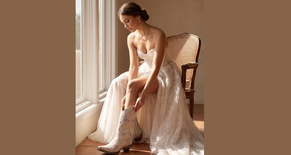 Cowboy Boots Are Walking Down the Aisle: David’s Bridal Launches 34-Style Western Bridal Collection
